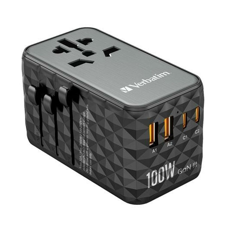 Adaptor Verbatim Black Grey 100 W-0