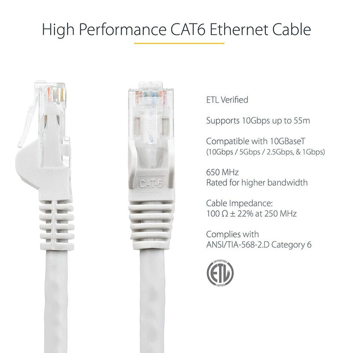 UTP Category 6 Rigid Network Cable Startech N6PATC7MWH White 7 m-6