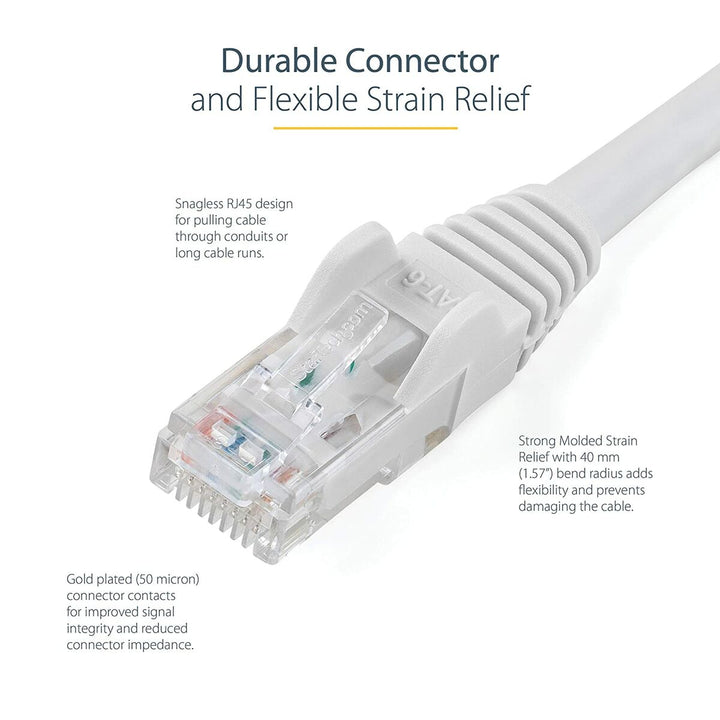 UTP Category 6 Rigid Network Cable Startech N6PATC7MWH White 7 m-5