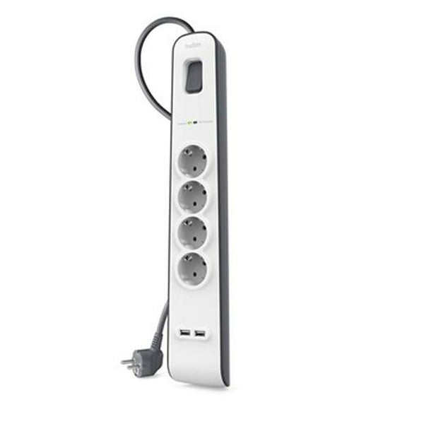 4-socket plugboard with power switch Belkin BSV401VF2M USB x 2 (2 m)-0