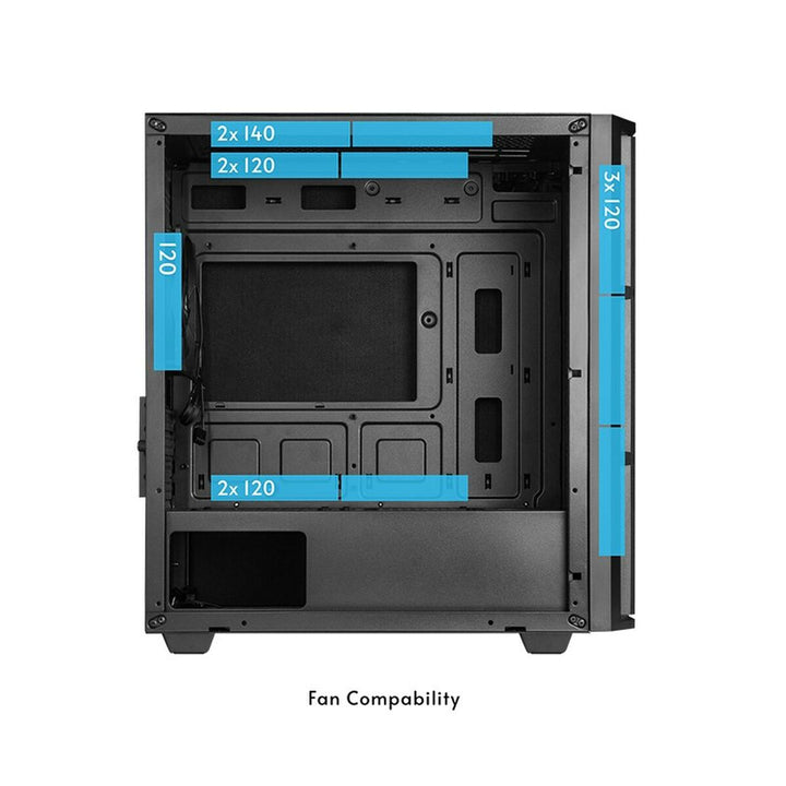 ATX Semi-tower Box Chieftec AZ-01B-OP Black-3