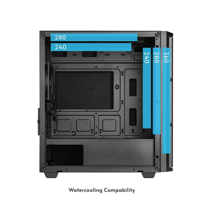 ATX Semi-tower Box Chieftec AZ-01B-OP Black-2
