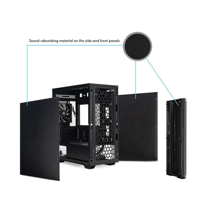 ATX Semi-tower Box Chieftec AZ-01B-OP Black-7