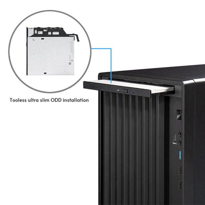 ATX Semi-tower Box Chieftec BS-20B-OP Black-4