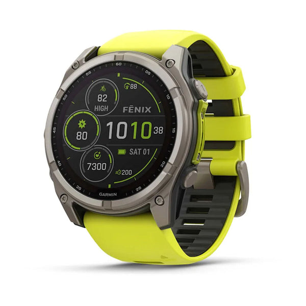 Smartwatch GARMIN 010-02907-21 Yellow Graphite Titanium 1,4" 51 mm Ø 50 mm-0