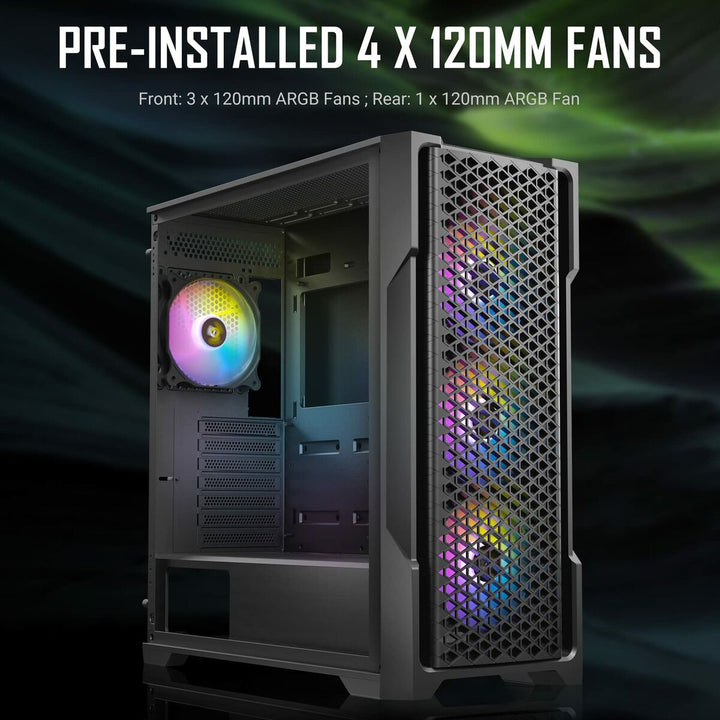 ATX Semi-tower Box Antec AX90 Black-5