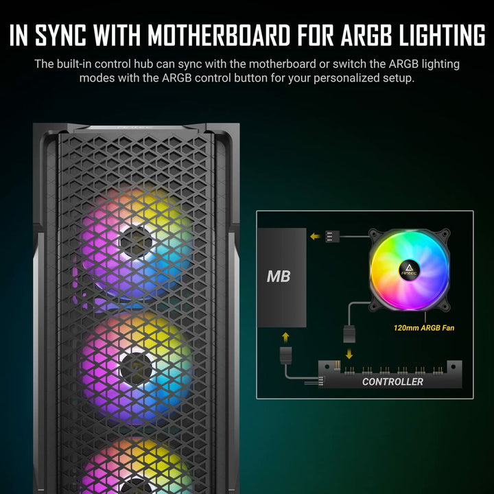 ATX Semi-tower Box Antec AX90 Black-4