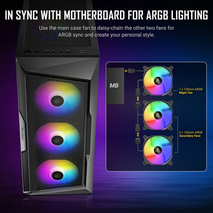 ATX Semi-tower Box Antec AX61 Elite Black-5