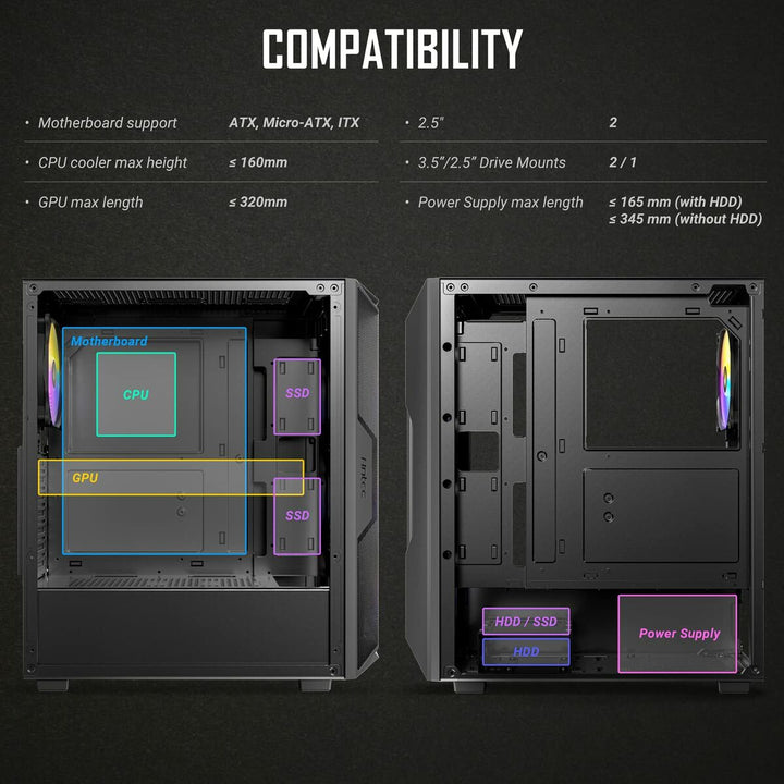 ATX Semi-tower Box Antec AX61 Elite Black-1