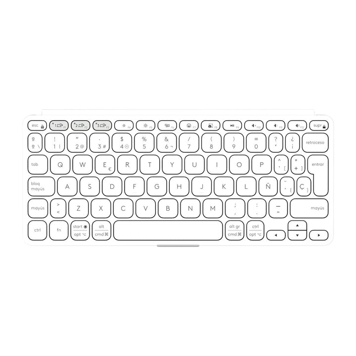 Keyboard Logitech 920-012974 White Grey QWERTY-22