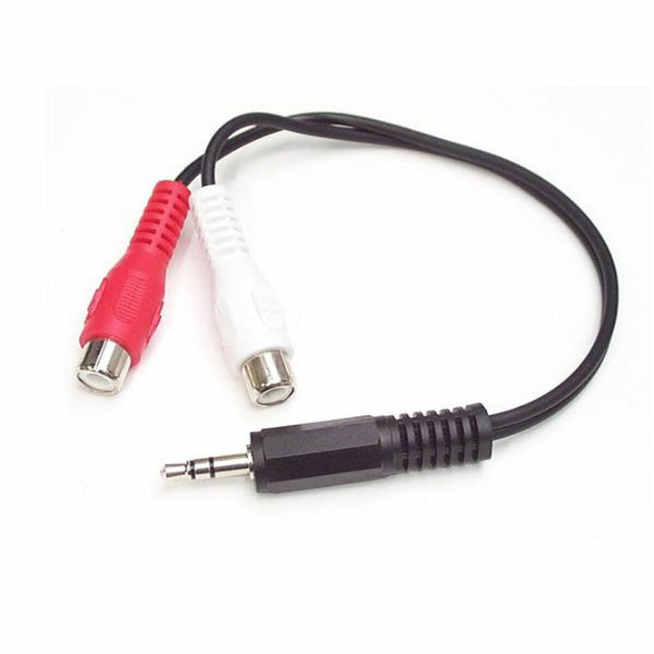 Audio Jack to RCA Cable Startech MUMFRCA Black 0,15 m-0