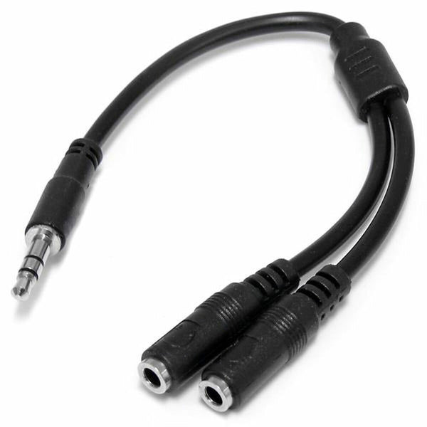 Audio Jack Adapter Startech MUY1MFFS             Black 0,2 m-0