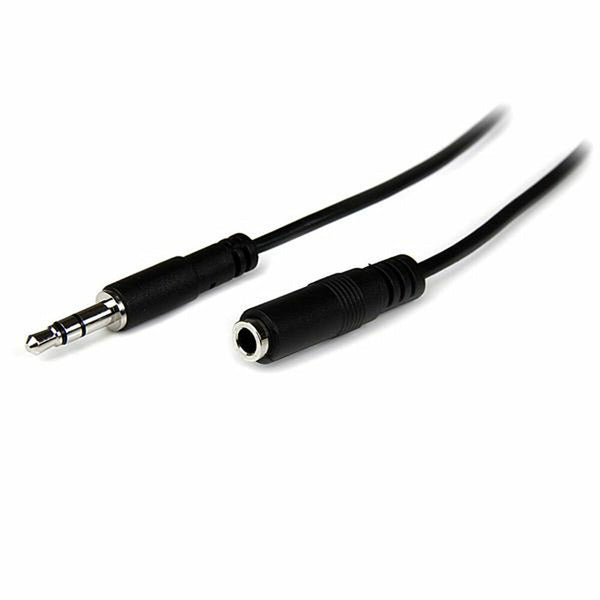 Jack Extension Cable (3.5 mm) Startech MU2MMFS              (2 m) Black-0