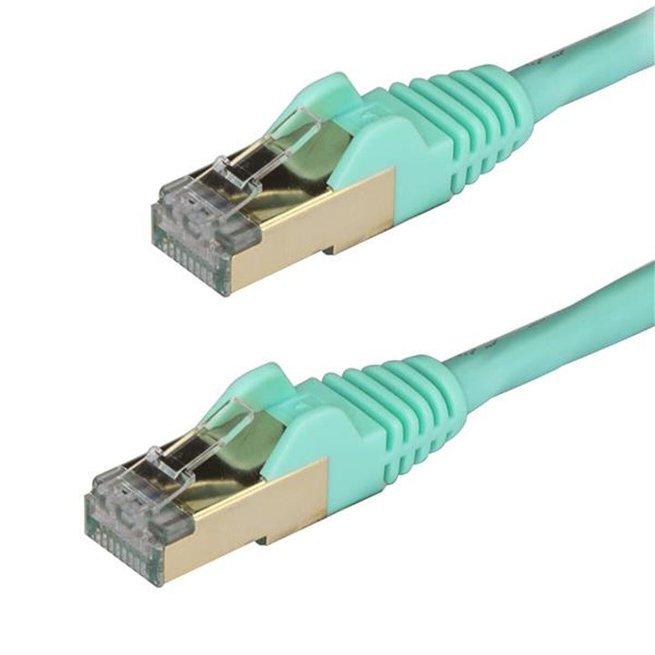 UTP Category 6 Rigid Network Cable Startech 6ASPAT2MAQ 2 m Blue Turquoise-2