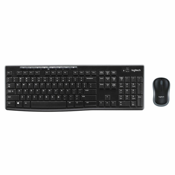 Keyboard and Wireless Mouse Logitech MK270 QWERTY English-0