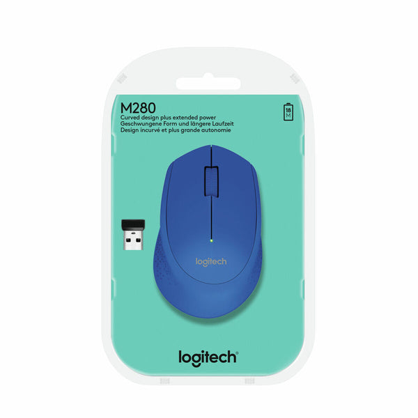 Wireless Mouse Logitech M280 Blue-0
