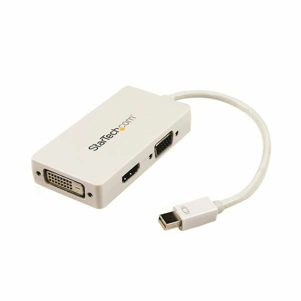 Mini DisplayPort to VGA/DVI/HDMI adapter Startech MDP2VGDVHDW White Black-0