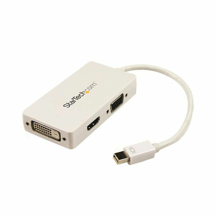 Mini DisplayPort to VGA/DVI/HDMI adapter Startech MDP2VGDVHDW White Black-0