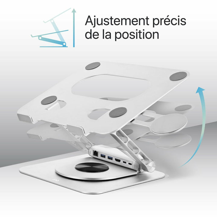 Notebook Stand T'NB iClick Metal Modern 360º rotation-4