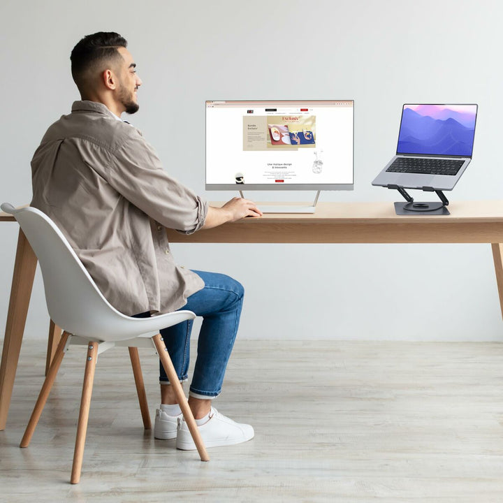 Notebook Stand T'NB iClick Metal Innovative and functional 360º rotation-5