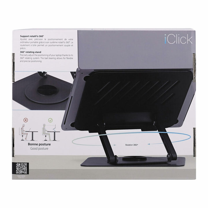 Notebook Stand T'NB iClick Metal Innovative and functional 360º rotation-1