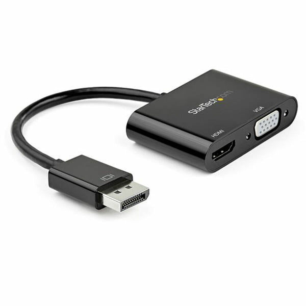 Display Port to HDMI/VGA Adapter Startech DP2VGAHD20           4K Ultra HD Black-0