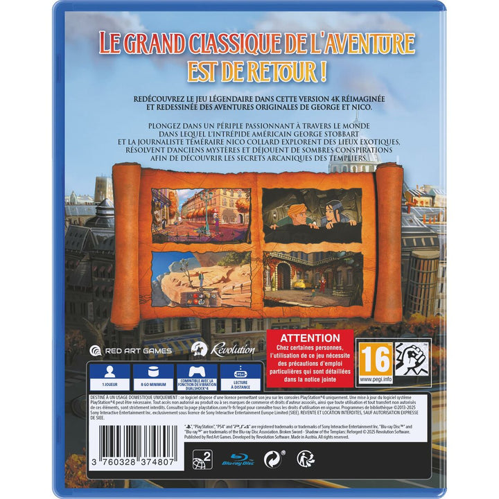 PlayStation 4 Video Game Just For Games LES CHEVALIERS DE BAPHOMET-6