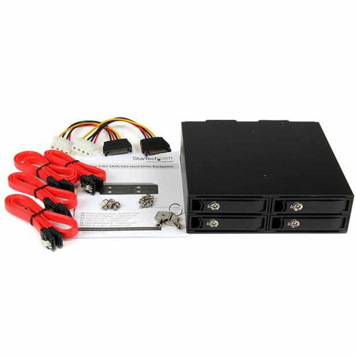Rack Startech SATSASBP425 Black Portable 2,5"-3