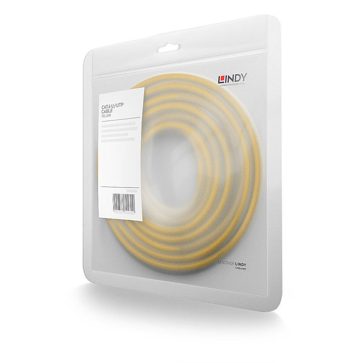 UTP Category 6 Rigid Network Cable LINDY 48063 2 m Yellow 1 Unit-1