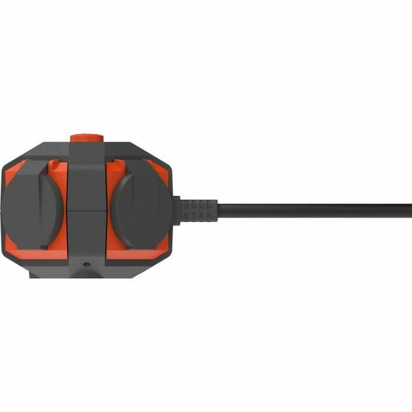 4-socket plugboard with power switch QUARX (3 m)-0