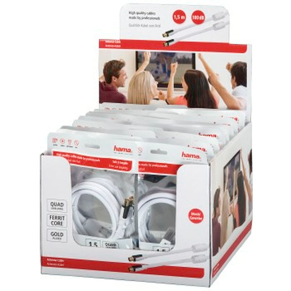 Antenna cable Hama 00056578 White 1,5 m-0