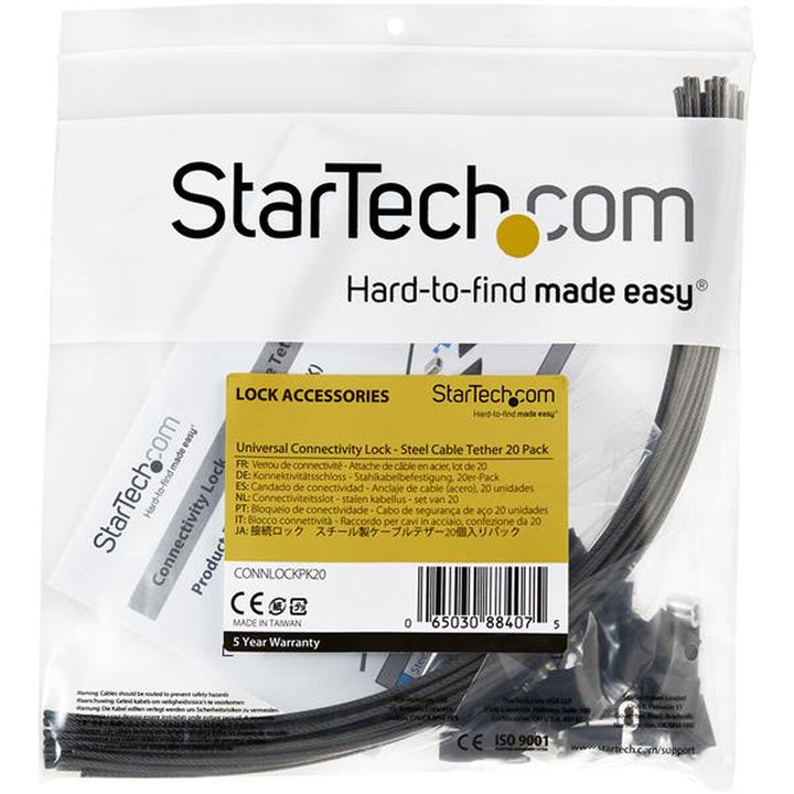 Security Cable Startech CONNLOCKPK20-2