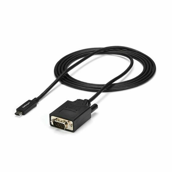 USB C to VGA Cable Startech CDP2VGAMM2MB         (2 m) Black-0