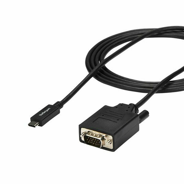 USB C to VGA Cable Startech CDP2VGAMM2MB         (2 m) Black-2
