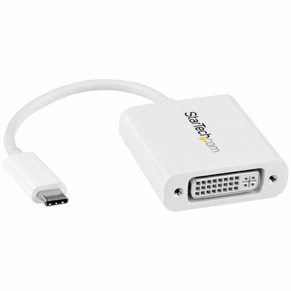 USB C to DVI Adapter Startech CDP2DVIW             White-0