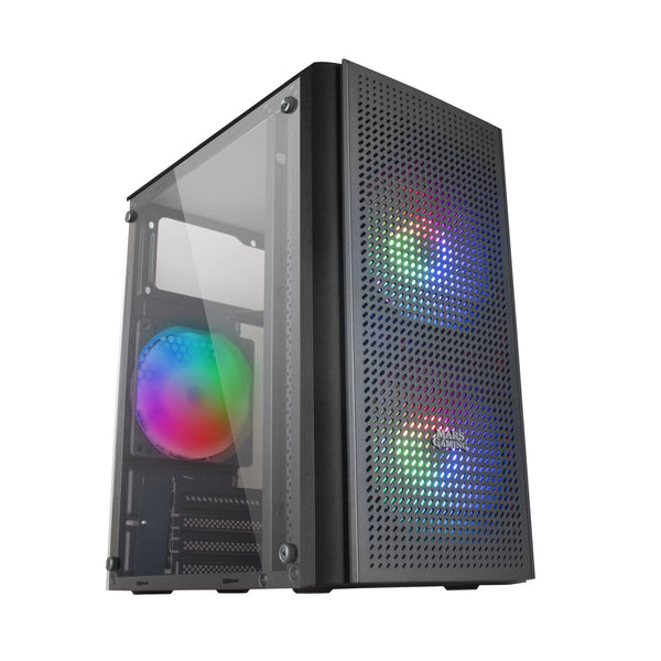 ATX Semi-tower Box Mars Gaming MC300 Black LED RGB RGB mATX-10