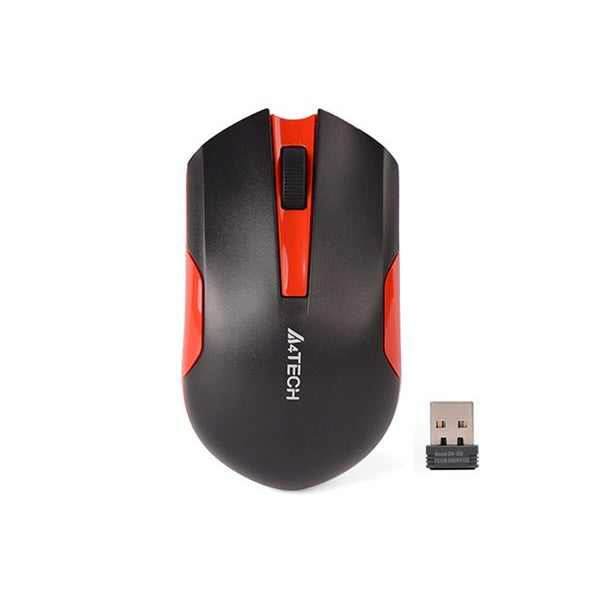 Wireless Mouse A4 Tech G3-200N Black/Red-0
