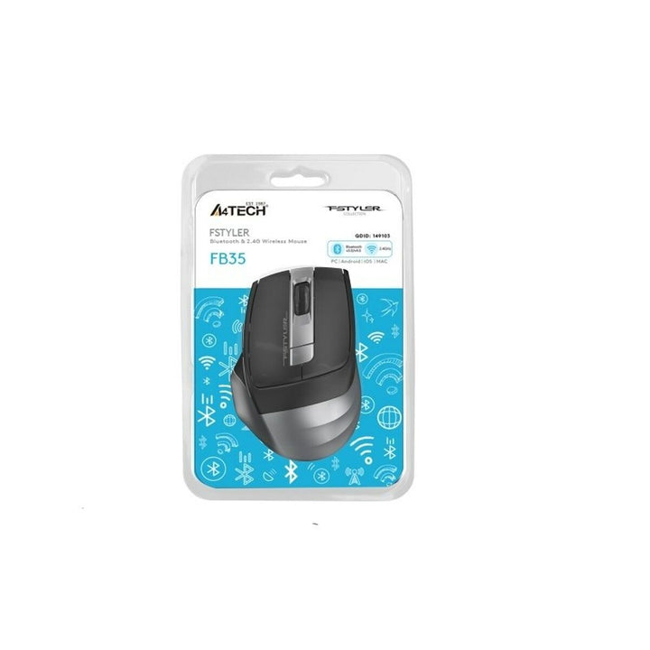 Wireless Mouse A4 Tech FB35 Grey-2