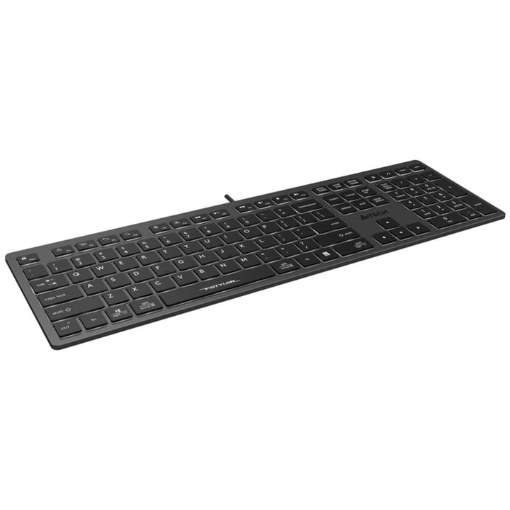 Keyboard A4 Tech A4TKLA47125 White Black Grey QWERTY-7