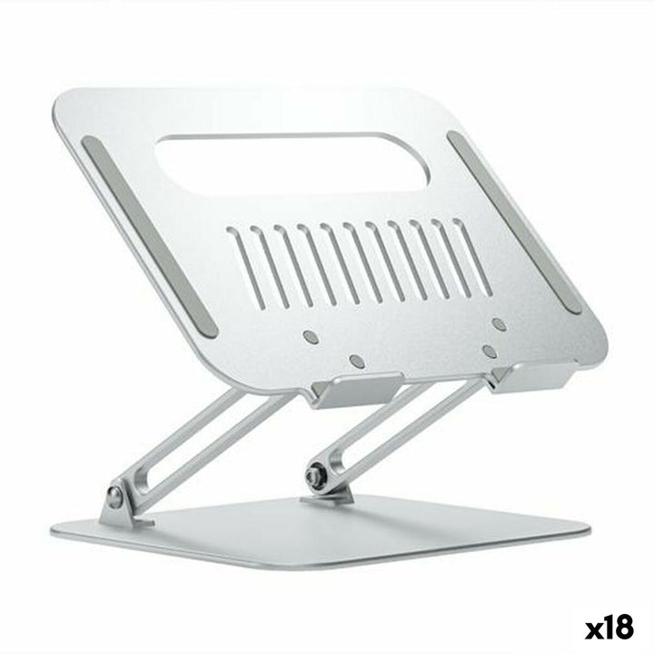 Notebook Stand Aisens XL Aluminium Silver 18 Units-0