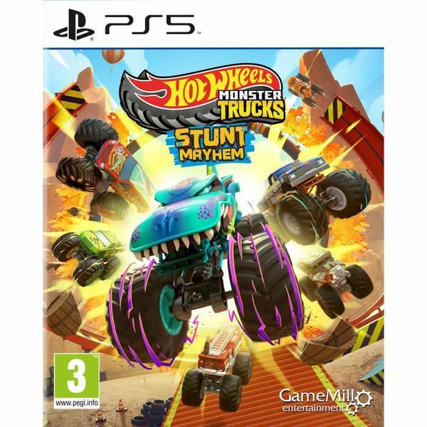 PlayStation 5 Video Game Just For Games Hot Wheels Monster Trucks Stunt Mayhem-0
