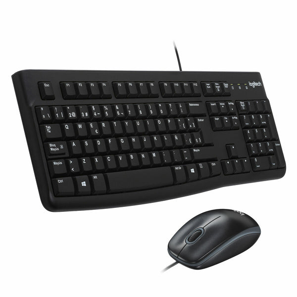 Keyboard and Mouse Logitech 920-002550 Black Spanish Qwerty-0