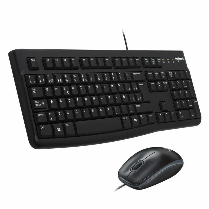 Keyboard and Mouse Logitech 920-002550 Black Spanish Qwerty-0