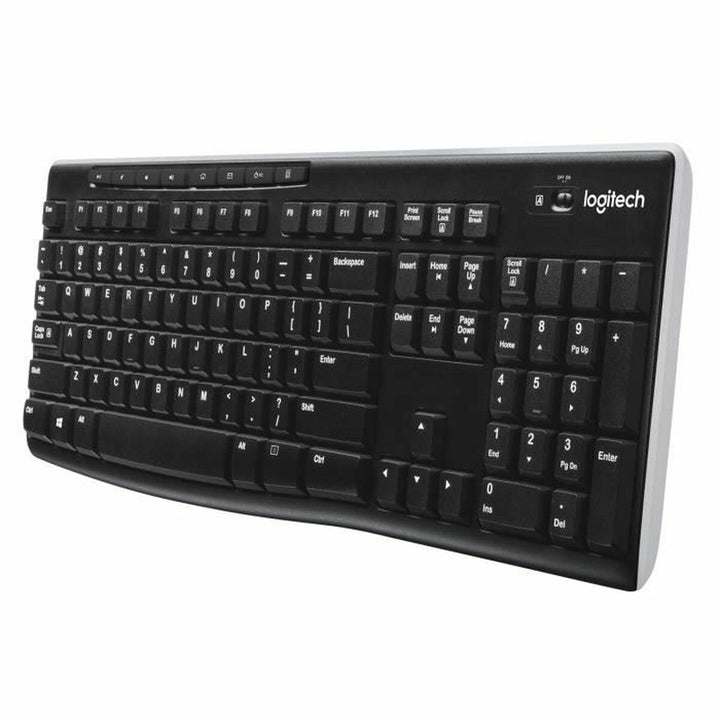 Wireless Keyboard Logitech French Black AZERTY-1