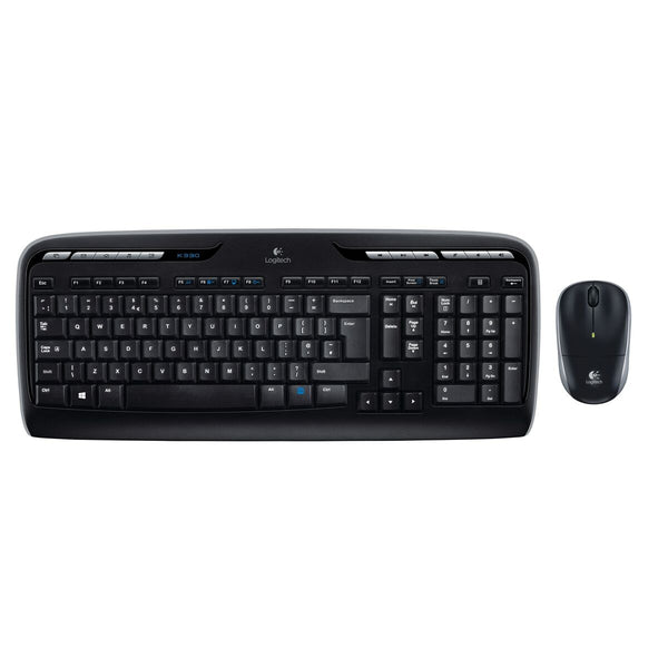 Keyboard and Mouse Logitech Wireless Combo MK330 Black Qwerty US-0