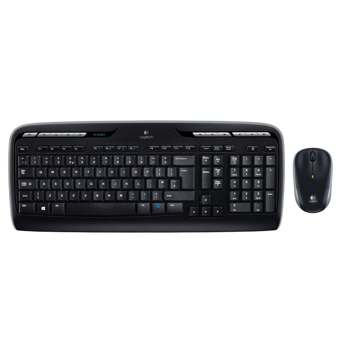 Keyboard and Mouse Logitech Wireless Combo MK330 Black Qwerty US-0