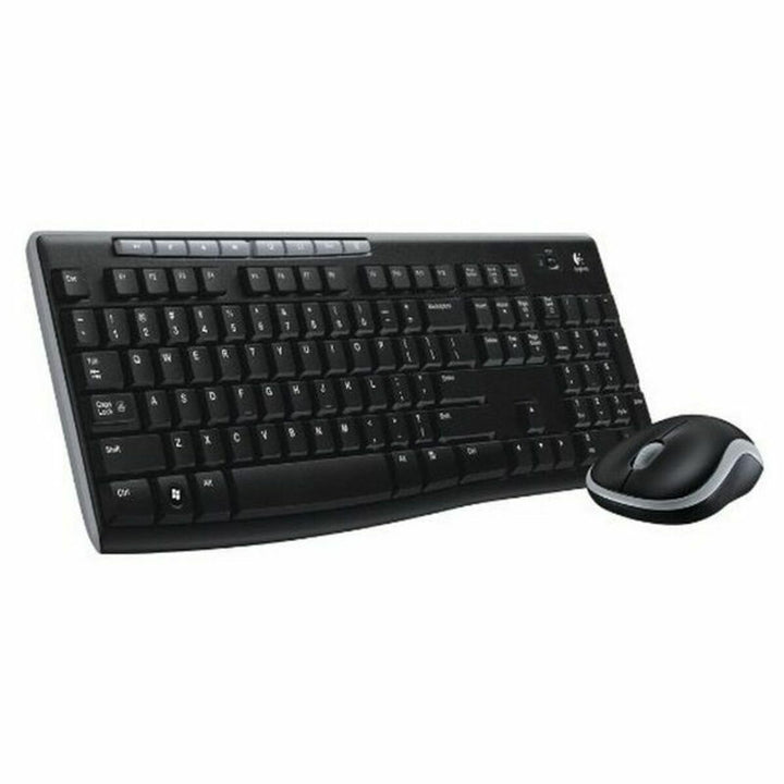 Keyboard and Wireless Mouse Logitech 920-004513 Black Spanish Qwerty QWERTY-7