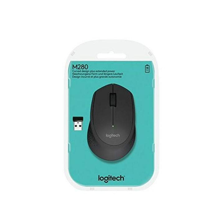Optical Wireless Mouse Logitech 910-004287 1000 dpi Black (1 Unit)-5