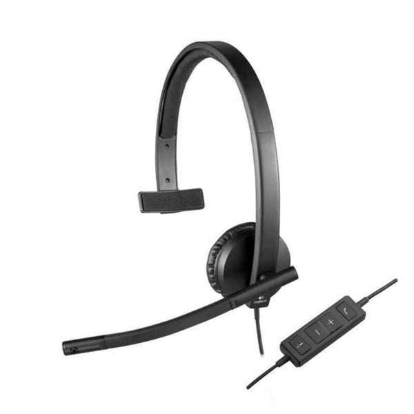 Headphones with Microphone Logitech 981-000571 Black-0