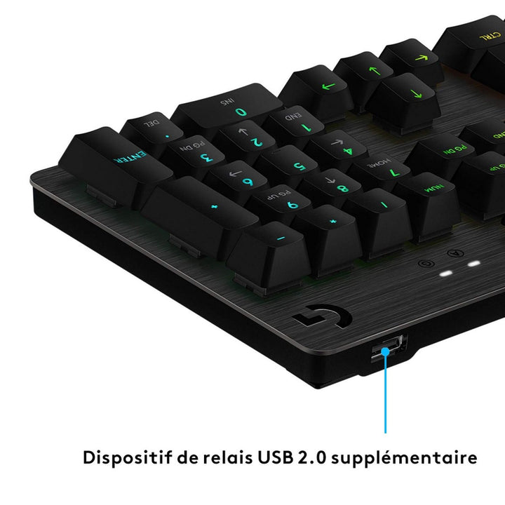 Bluetooth Keyboard with Support for Tablet Logitech G513 CARBON LIGHTSYNC RGB Mechanical Gaming Keyboard, GX Brown French AZERTY-6